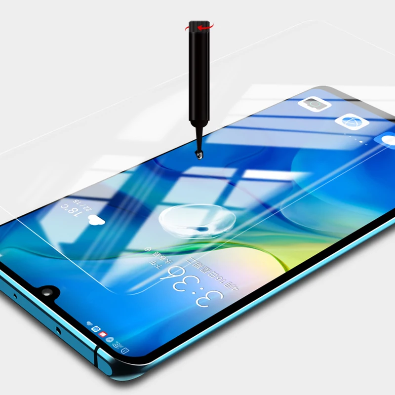BoeYink УФ Полный Клей протектор экрана из закаленного стекла для Huawei Mate 30 Pro 5G 21D UV