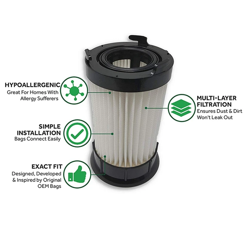 Моющиеся и многоразовые аллергенные фильтры для Eureka GE DCF1 DCF 4 18 21 HEPA