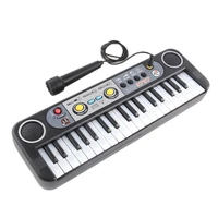 mini electronic multifunctional 37 keys electone keyboard musical toys with microphone educational toys for children beginners