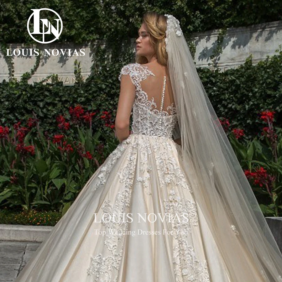 Бальное платье LOUIS NOVIAS свадебное реальные фотографии изысканное невесты с