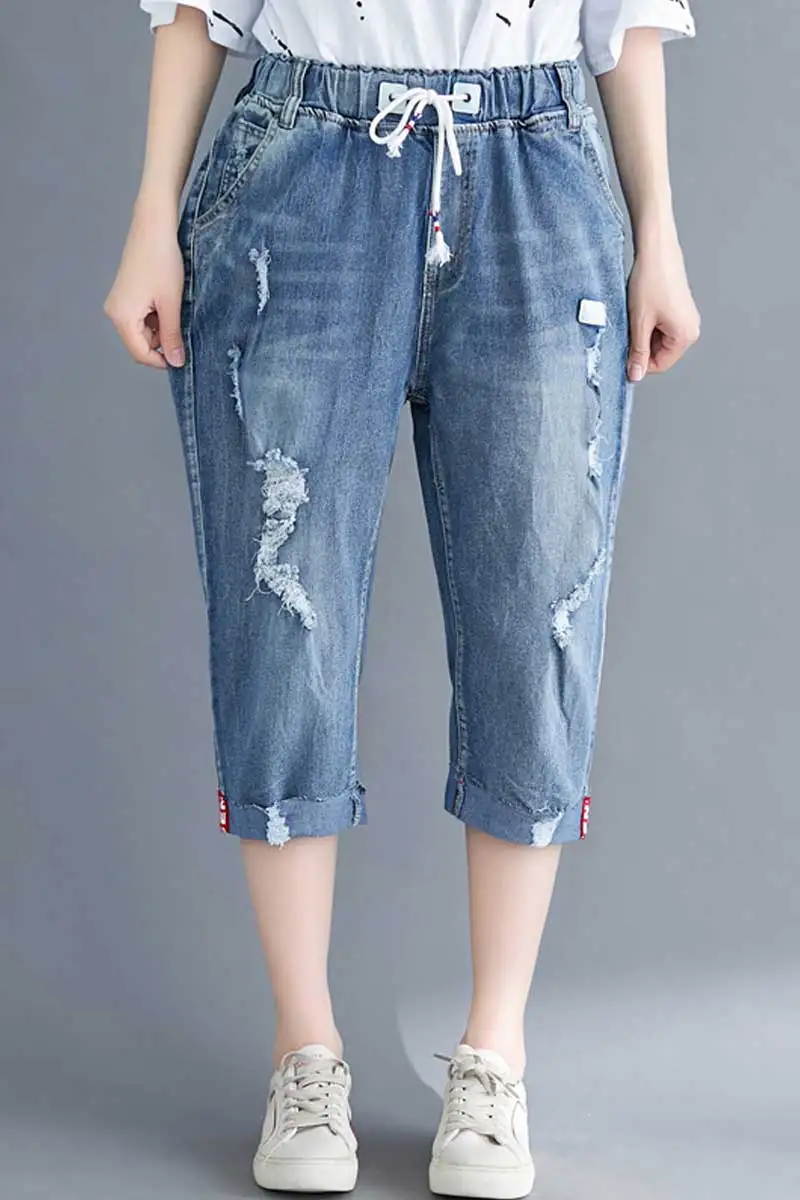 

Woman Jeans High Waist Denim Clothing Blue Streetwear Vintage Fashion Harajuku Straight Pants DM001