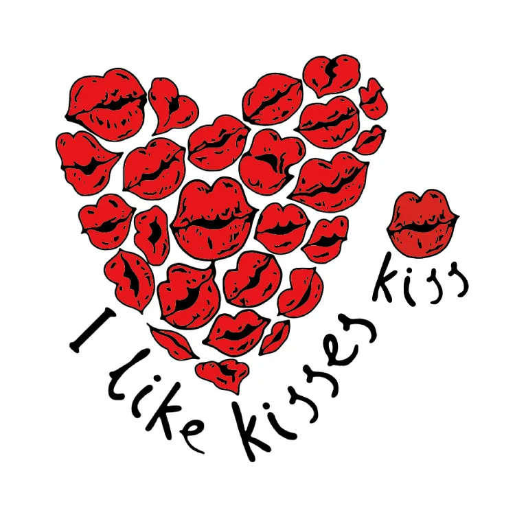 Нашивки с сексуальными губами термоклейкие нашивки для одежды Эротичные