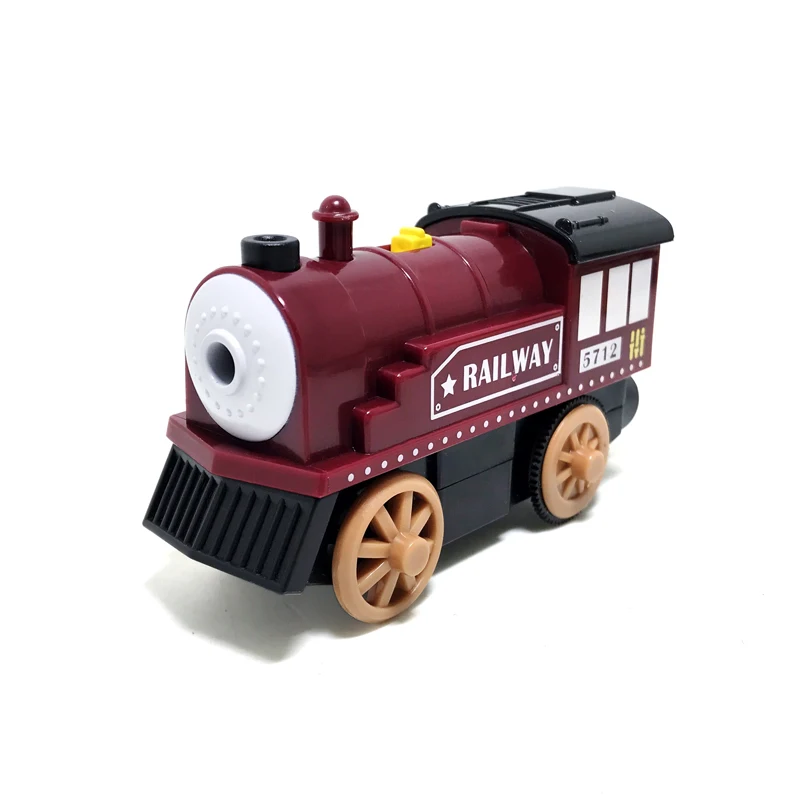 Новый горячий Электрический красный автомобиль совместимый игрушечный рельсы