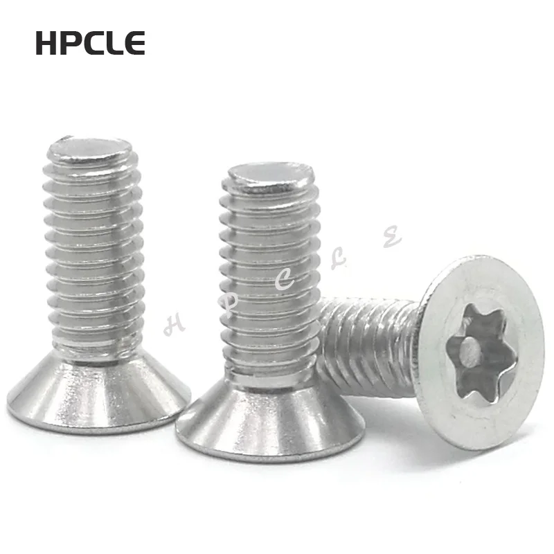 10 / 20 шт M3 M4 M5 M6 Torx потайная плоская головка защищенный защитный винт A2 из
