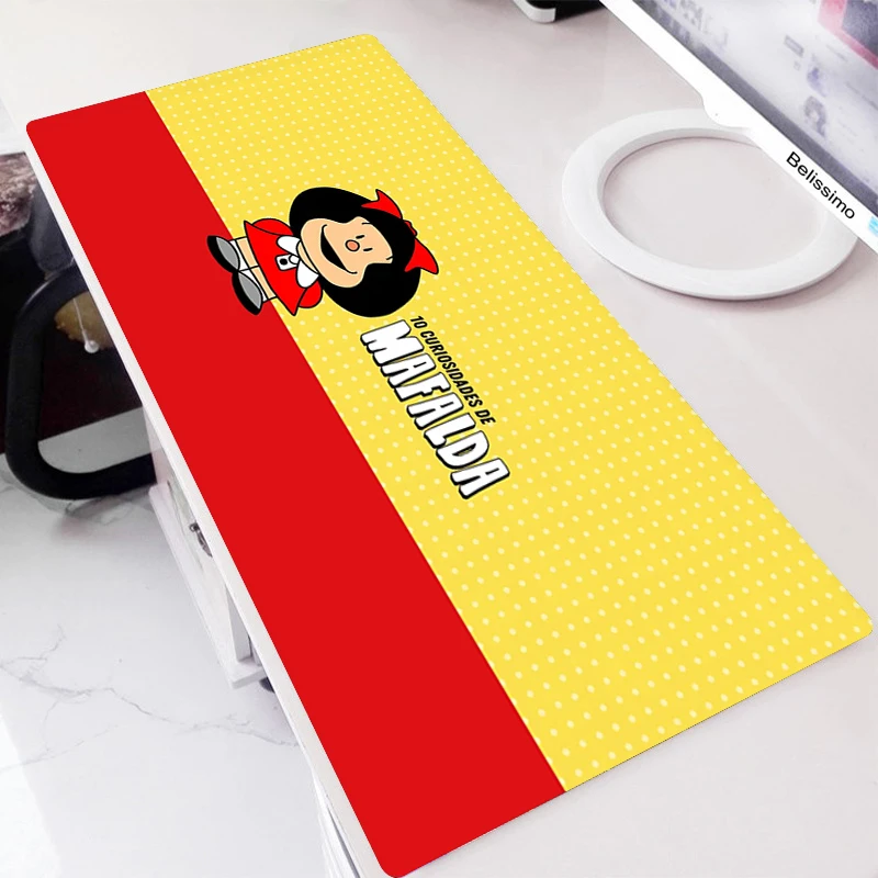 

Mafalda Anime Mouse Pad Gaming Accessories Mousepad Large Computer Desk Mat Gamer Keyboard Mausepad For Varmilo Mouse Mats Xxl