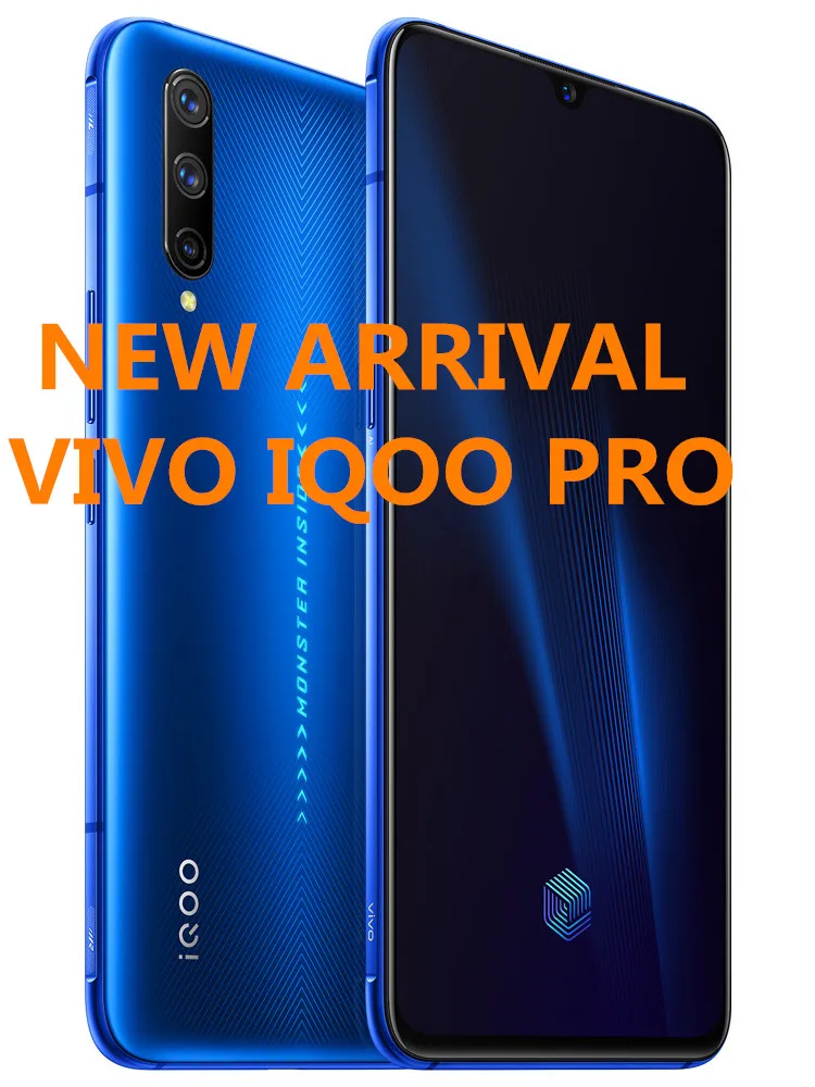 Смартфон Vivo IQOO Pro экран 6 41 дюйма Android 9 012 ГБ ОЗУ 128 Гб ПЗУ Snapdragon 855 48 МП 44