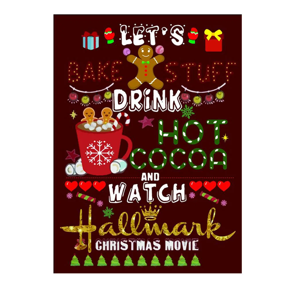 

2020 Hot Style Winter Extra Double Blanket Christmas Series Digital Print Blanket Christmas Blanket Red Black White