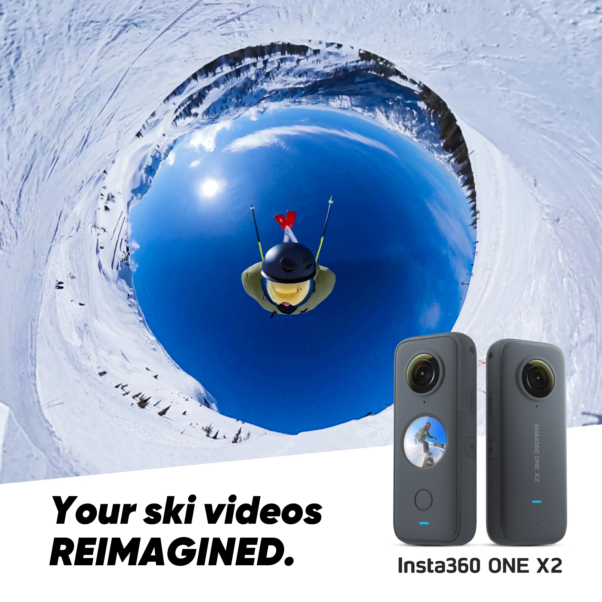 Insta360 ONE X2 360 Degree Waterproof Action Camera 5.7K Stabilization Touch Screen AI Editing Live Streaming Webcam | Электроника