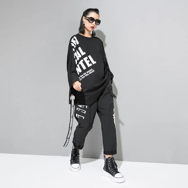 Модная осенняя одежда в Корейском стиле Max LuLu 2019 женские топы футболки свободные