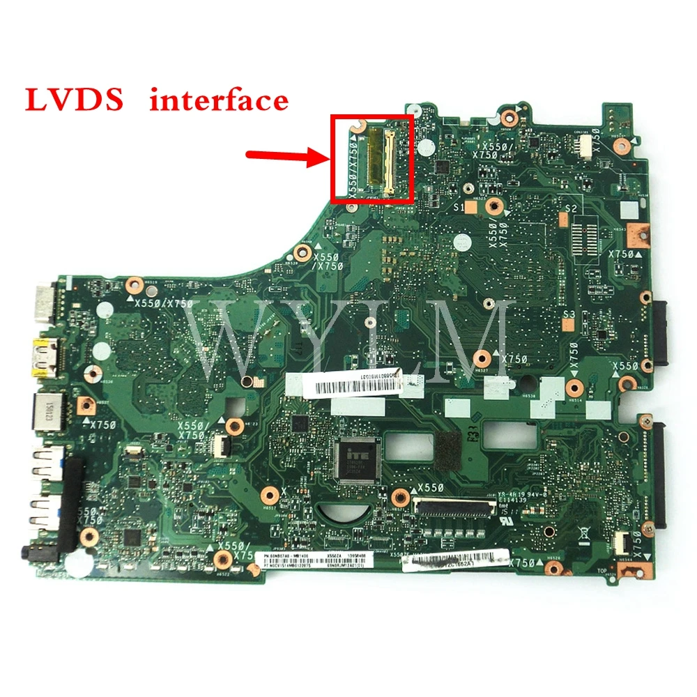 Материнская плата X550ZA A8 7200P X550Z VM590Z X550ZE K550Z материнская для ноутбука с интерфейсом