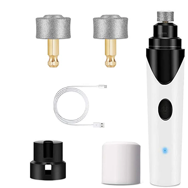 

Электрическая машинка для стрижки когтей домашних животных, USB-зарядка, переносной измельчитель для ногтей собак, кошек малого, среднего и к...