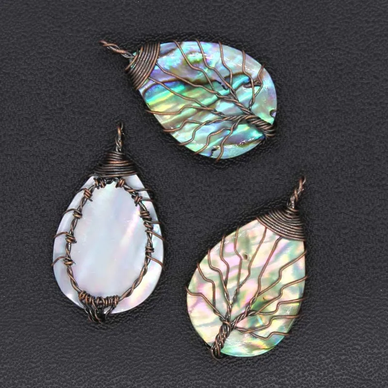 Винтажное ожерелье с подвеской Древо жизни для женщин и мужчин медная проволока