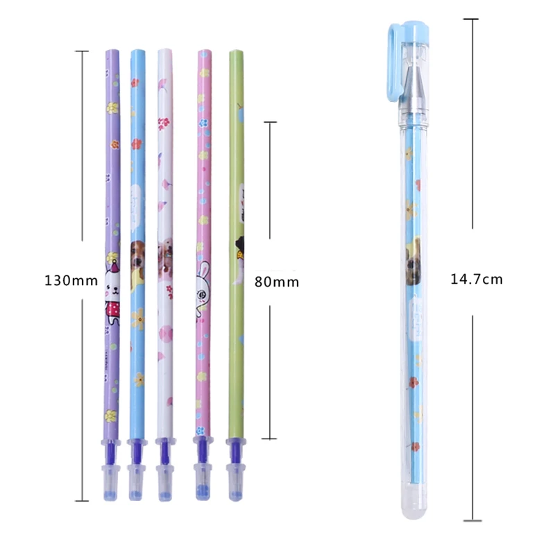 

Erasable Pen/erasable Refill/erasable Eraser Neutral Magic Black/blue 0.5mm Erasable Pen Set Student Office Gift