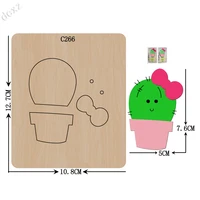 new cactus wooden die scrapbooking c 266 cutting dies for common die cutting machines on the market