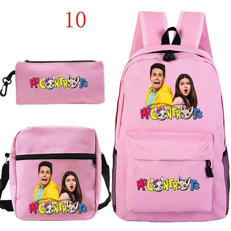 

Knapsack Me Contro Te Backpacks Travel Mochila Childrens Backpack School Bags 3 PCS/set Backpack For Boys Girls Kids Casual Bag