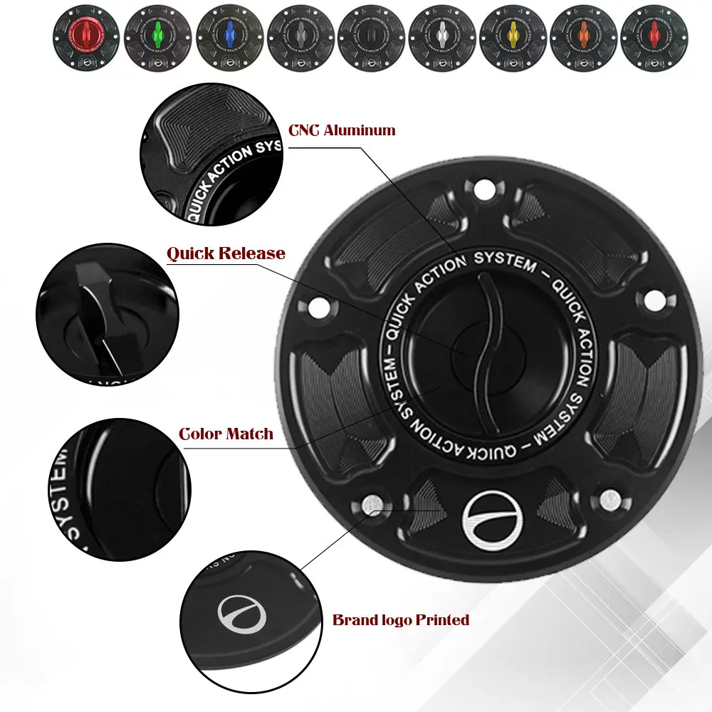 

Motorcycle CNC Accessories Quick Release Key Fuel Tank Gas Oil Cap Cover for SUZUKI GSF 650 BANDIT 2005-2012 GSX 650F