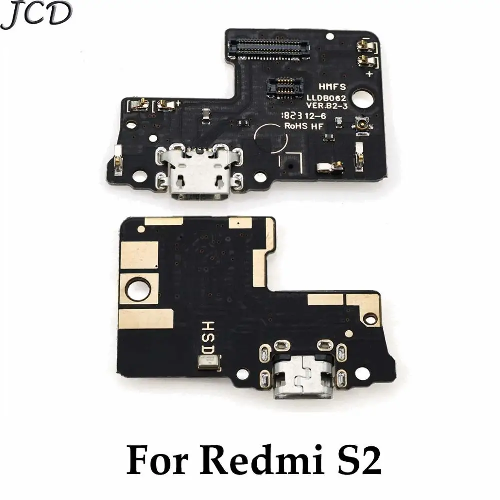 For Redmi S2 JCD для Xiaomi Redmi note 4x 5A 5 6plus S2 7 note 5A 7 5 6 iPad Pro микрофонный модуль+ зарядка через usb Нижняя плата Flex кабель Разъем - Цвет: For Redmi S2