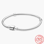 Браслет-цепочка из серебра 925 пробы с бусинами