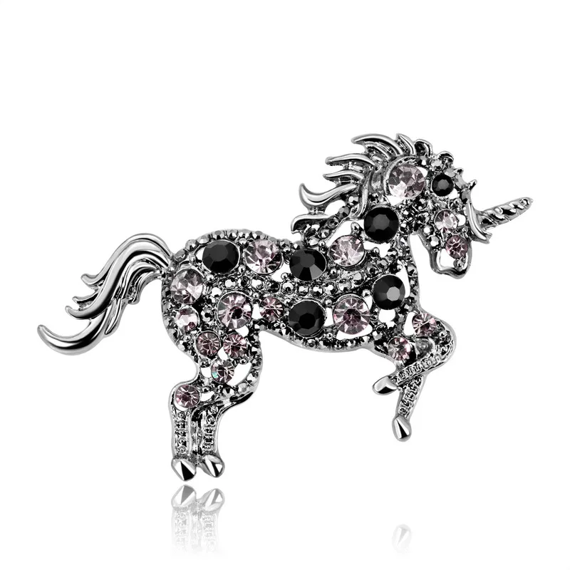 Новый мультфильм сплав зодиака лошадь брошь в виде единорога булавки для женщин