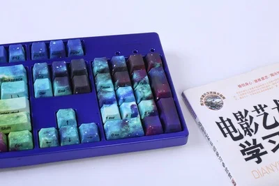 Колпачки для клавиш с сублимационной печатью MX switch 1 комплект 60/87/104 серии Nebula C style
