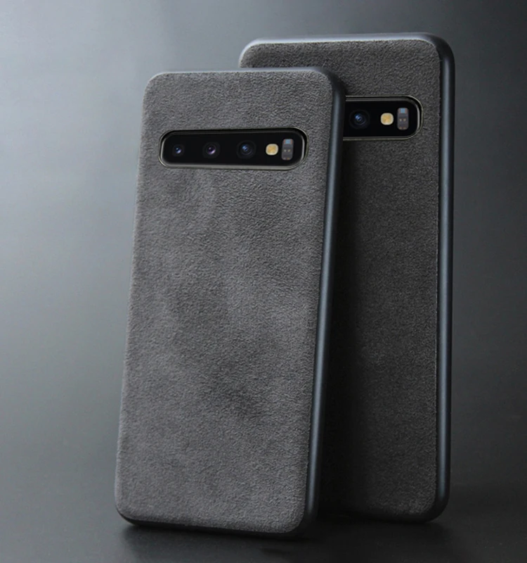 Чехол для телефона для samsung Galaxy S10 S8 S9 Note 8, 9, 10, плюс S7 край A7 A8 J5 J6 J7 A70 A50 A40 замшевая кожаная накладка на заднюю панель телефона