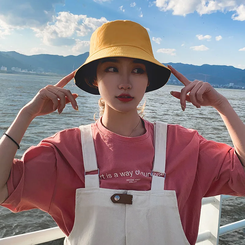 Двусторонняя шляпа от солнца для мужчин и женщин хлопковая Складная пляжная