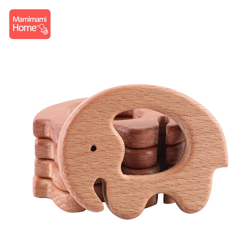 1 шт. детский деревянный прорезыватель слон соска зажим цепочка подвеска бук