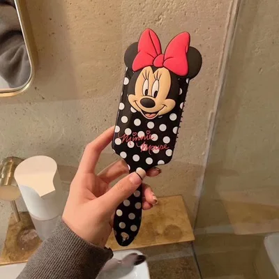 Disney Микки Замороженные заколки для волос Мультфильм воздушная Подушка Расческа