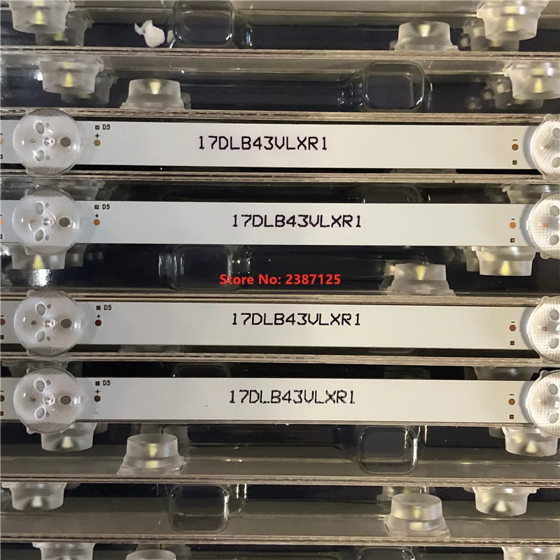 Новинка Светодиодная лента для подсветки Vestel 4 шт./компл. 7LED 805 мм 17DB43H P43d300 LB43007