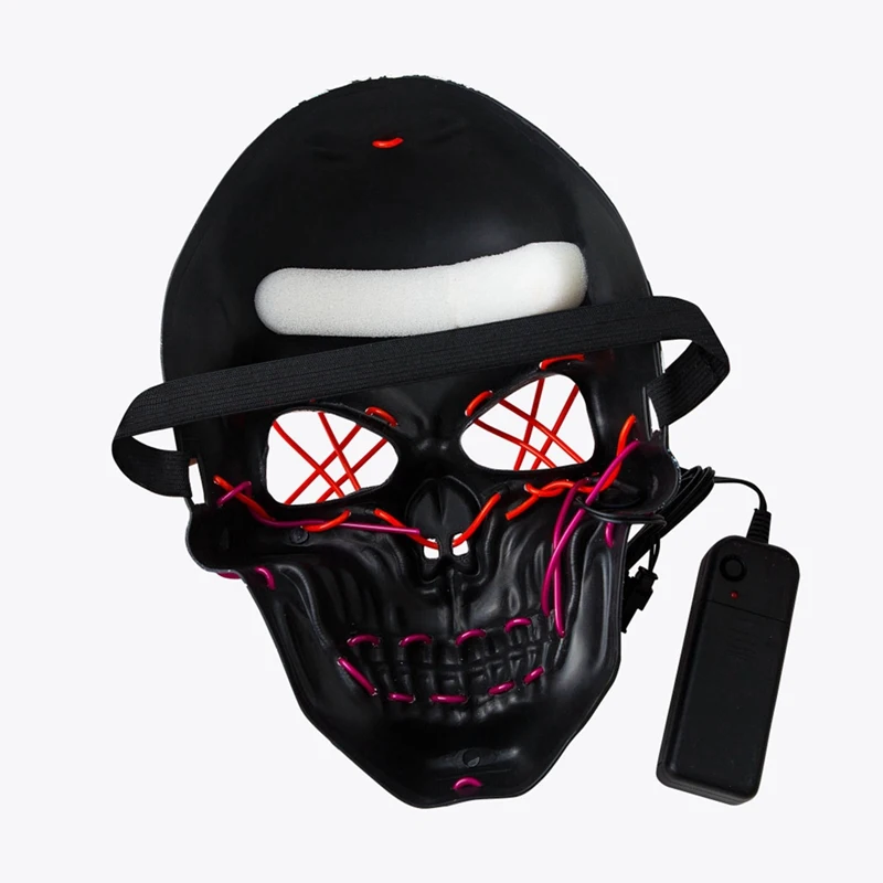 Хэллоуин Череп светодиодный холодсветильник светящаяся маска страшный ужас