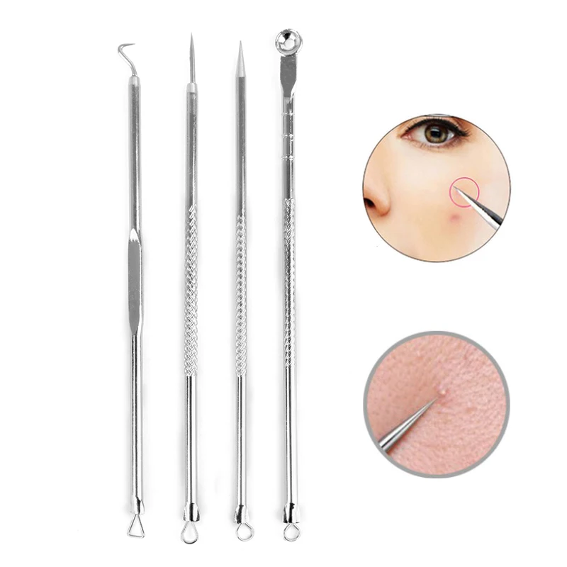 4 шт Blackhead прибор для удаления прыщей акне Belmish экстрактор вакуумный ExtrusionAcne палка