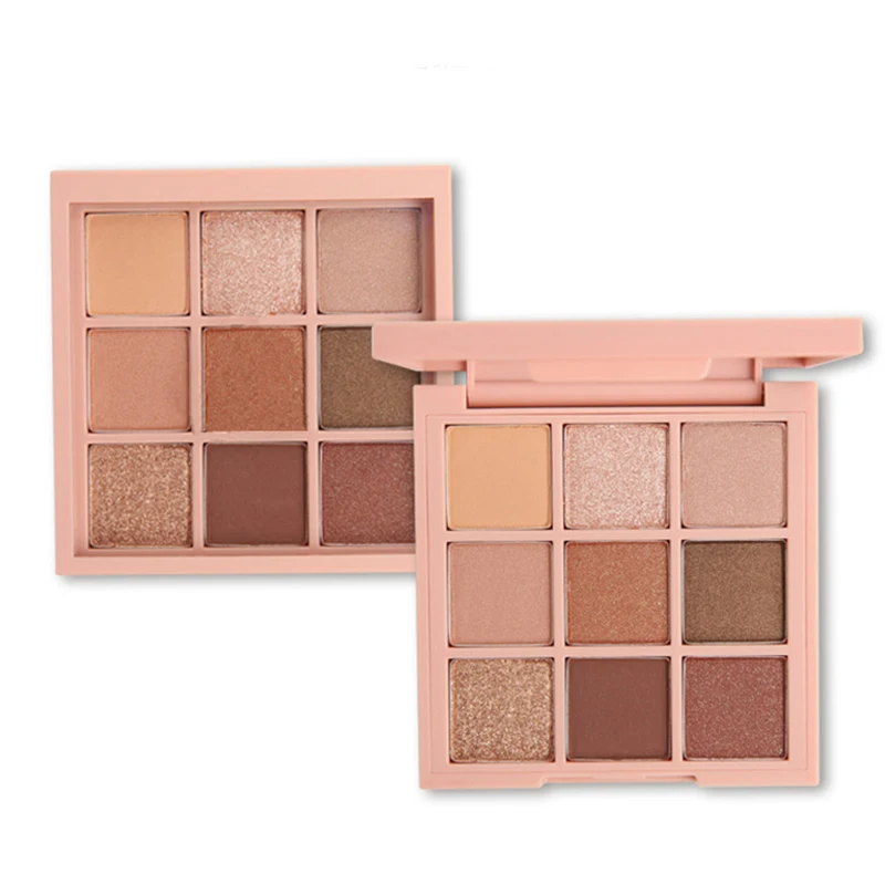 Корейская палитра теней для век матовые 9 цветов макияж глаз мерцающий пигмент