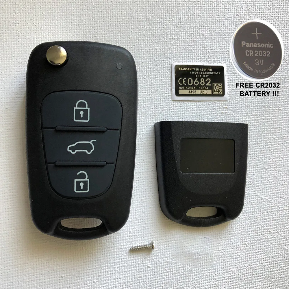 

FOR HYUNDAI I20i30 3 BUTTON REMOTE FLIP KEY FOB CASE SHELL WITH LOGO UNCUT BLADE Automobiles, Parts & Accessories