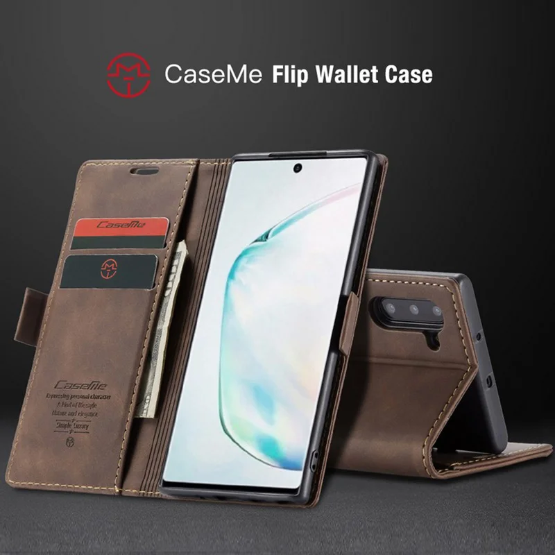 Магнитный кожаный чехол в стиле ретро для samsung Galaxy Note10 Plus, чехол-книжка для samsung S10, 5G, S9, S8 Plus, чехол-кошелек, держатель для карт