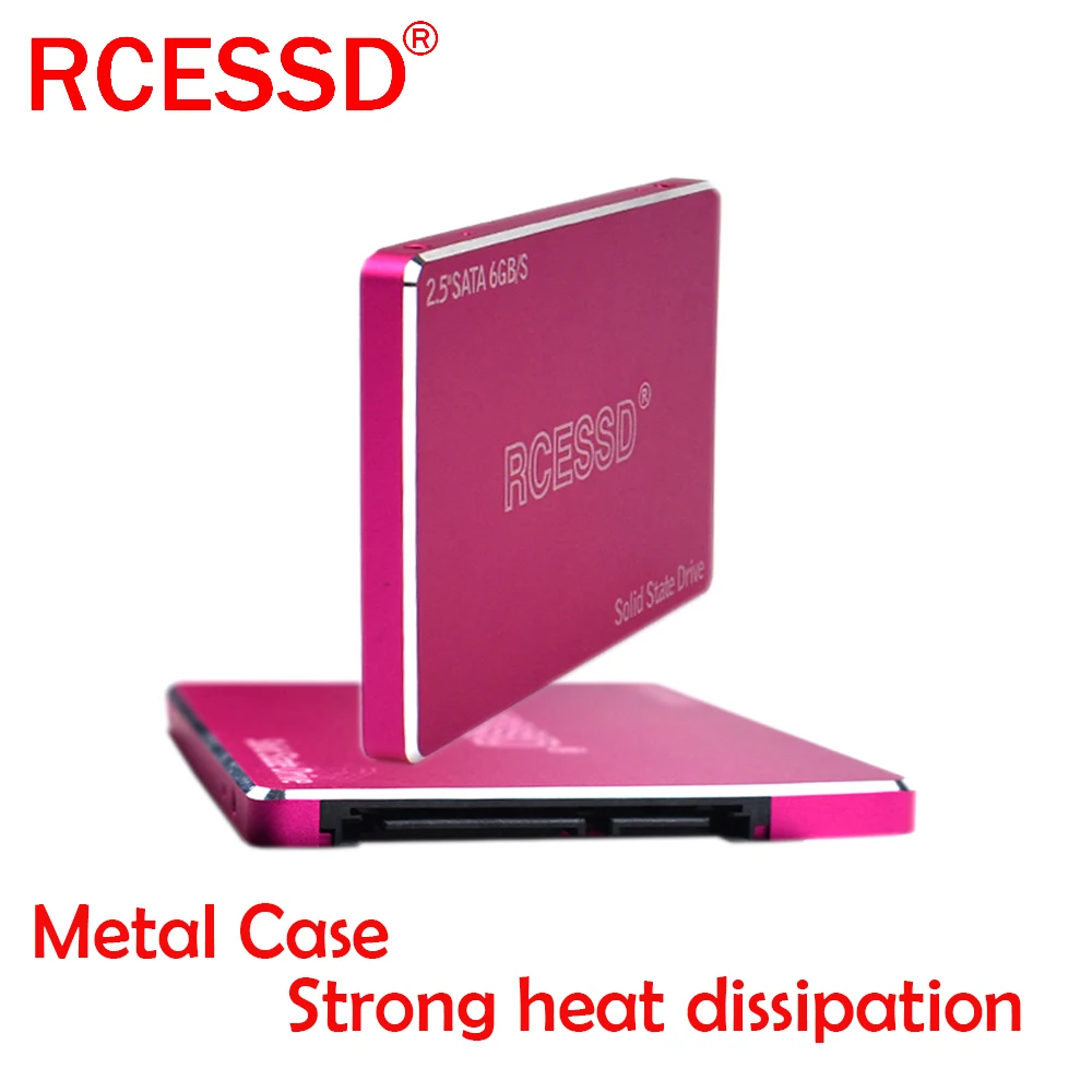RCESSD металлический корпус жесткий диск 128 ГБ внутренний SSD 240 для ноутбука 480 960 SATA 2 5