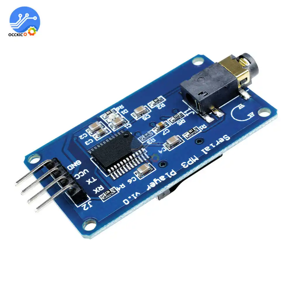 MP3 декодер модуль dac board YX5300 UART Control серийный плеера для Arduino/AVR/ARM/PIC CF аудио