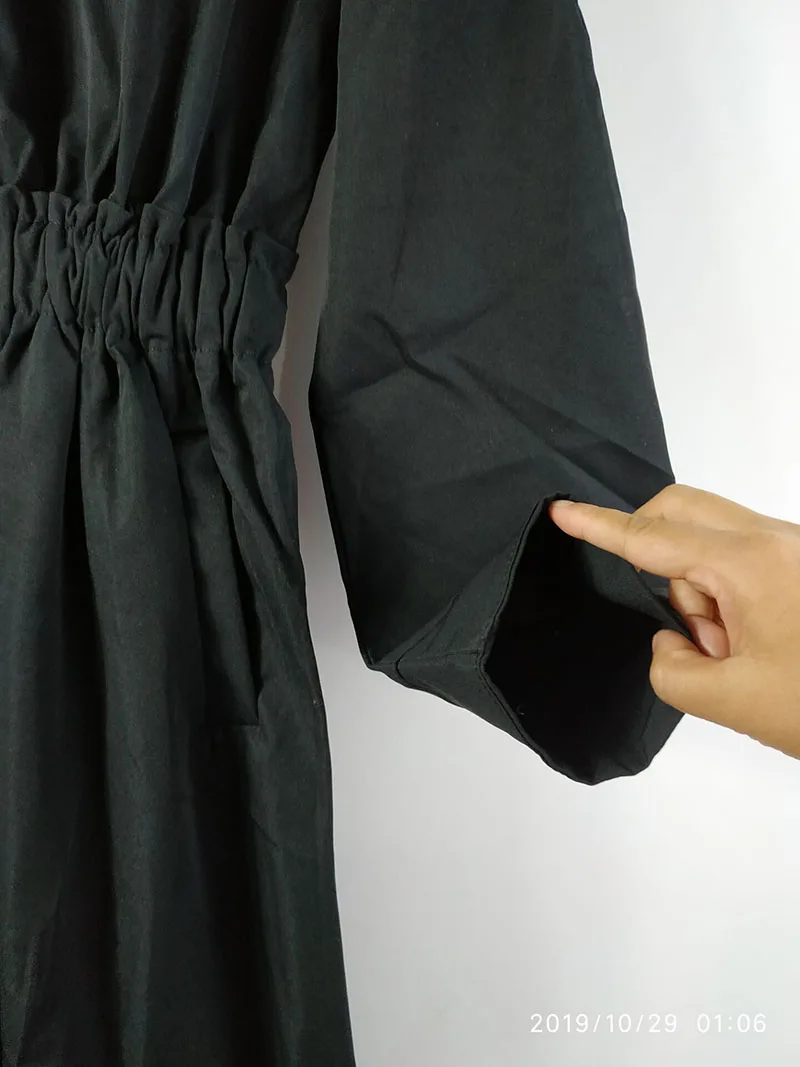 4XL Осенняя Новая модная длинная джинсовая куртка-ветровка с дырками