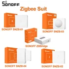 Беспроводной переключатель SONOFF Smart ZBBridgeдатчик движениядатчик двериокнадатчик температуры и влажности модули для автоматизации умного дома