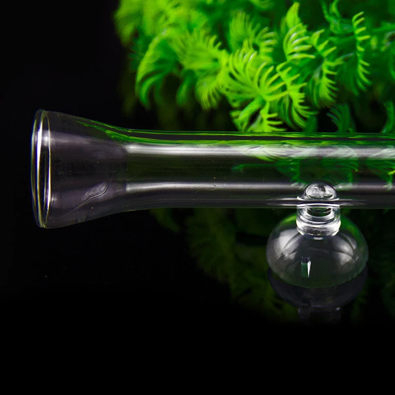 

25CM 30CM Bell Mouth Glass Shrimp Feeding Tray Fish Food Feeder Aquarium Fish Tank Shimp Feeding Tube Fish Tank Supplys