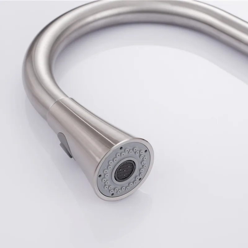 Сенсорный кухонный кран из матового никеля выдвижные смесители для раковины