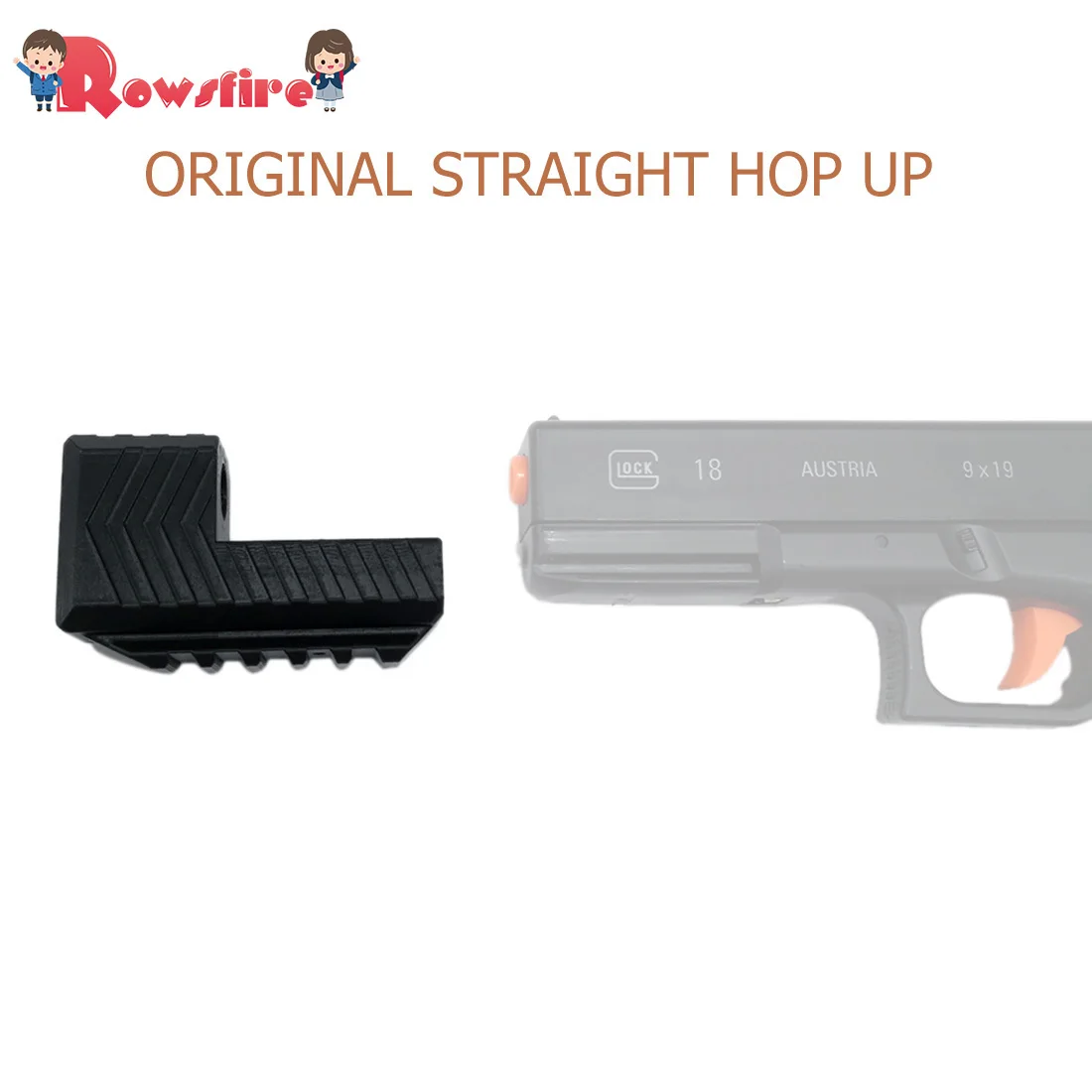 Прямой хоп для SKD Glock G18 водные гелевые бусинки бластер-черный
