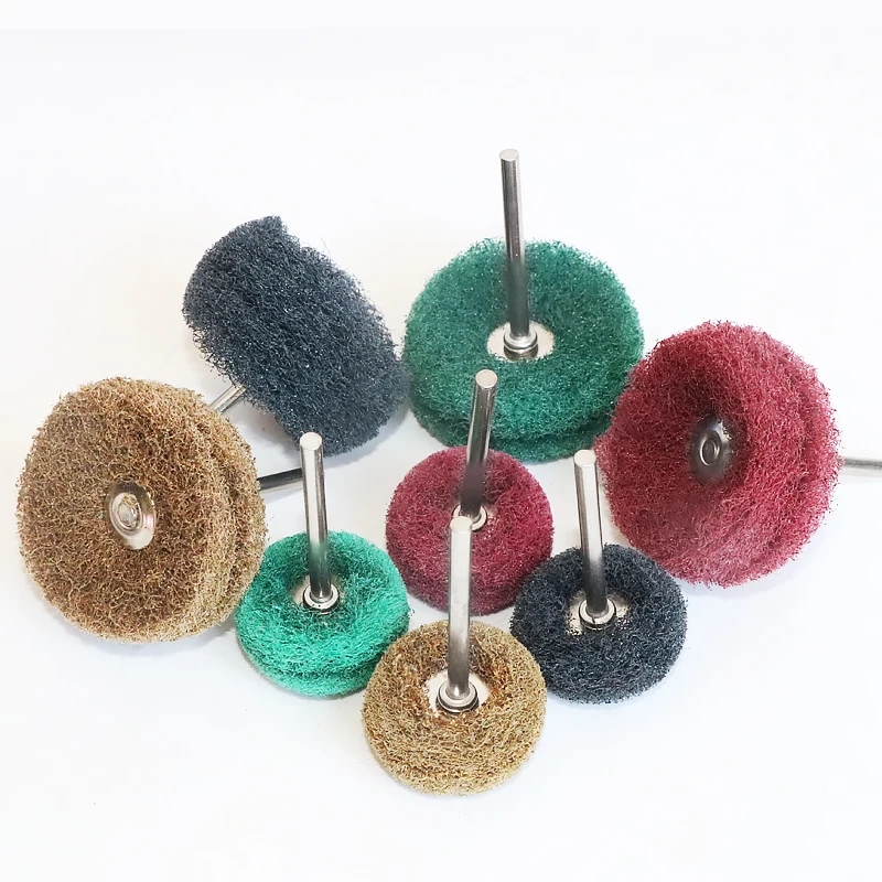 Абразивная щетка для мини-дрели нейлоновый Полировочный диск с хвостовиком 3 мм
