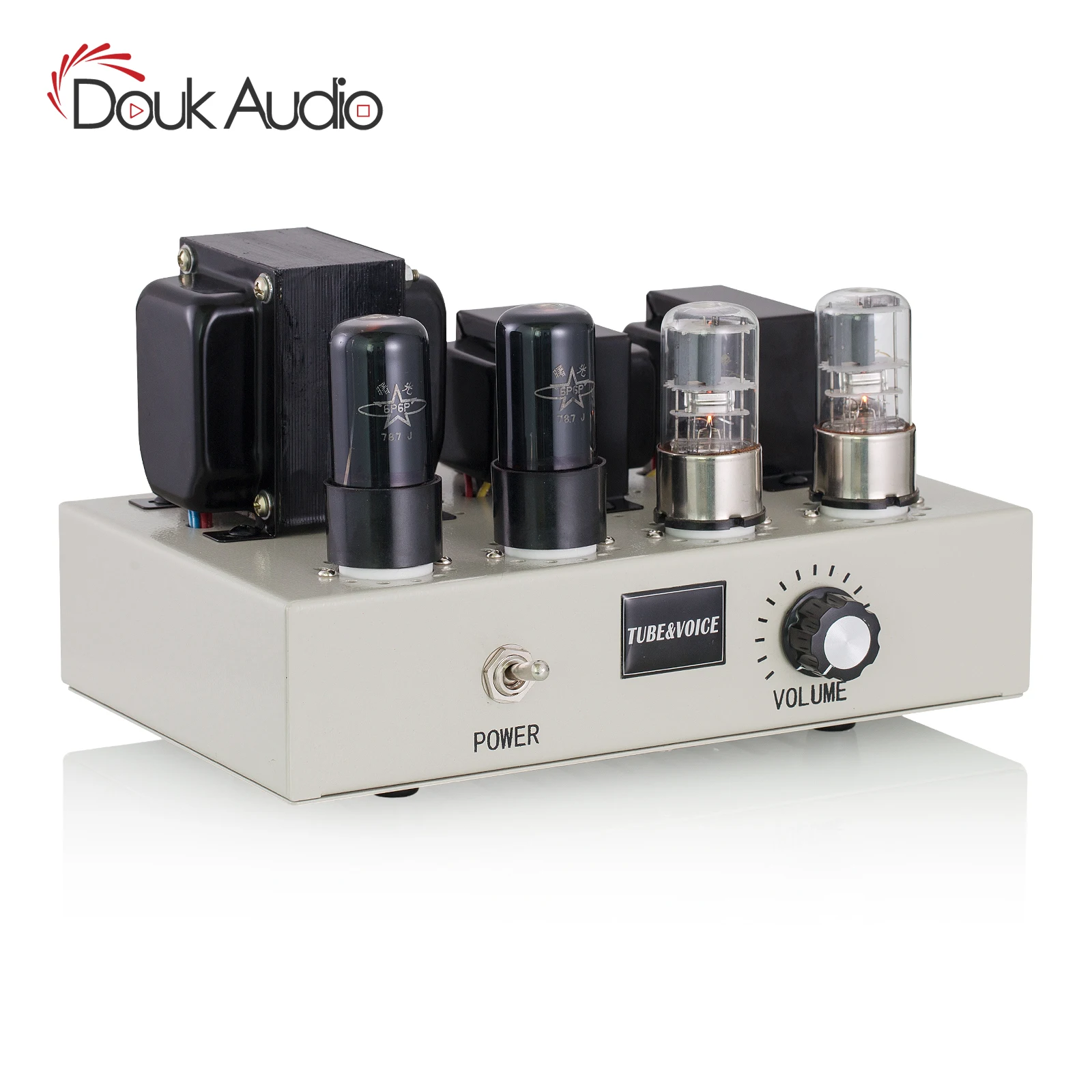 

Douk Audio HiFi 6P6P Vacuum Valve Tube Power Amplifier Verstarker Class A Single-ended Desktop Stereo Audio Amp 5W+5W