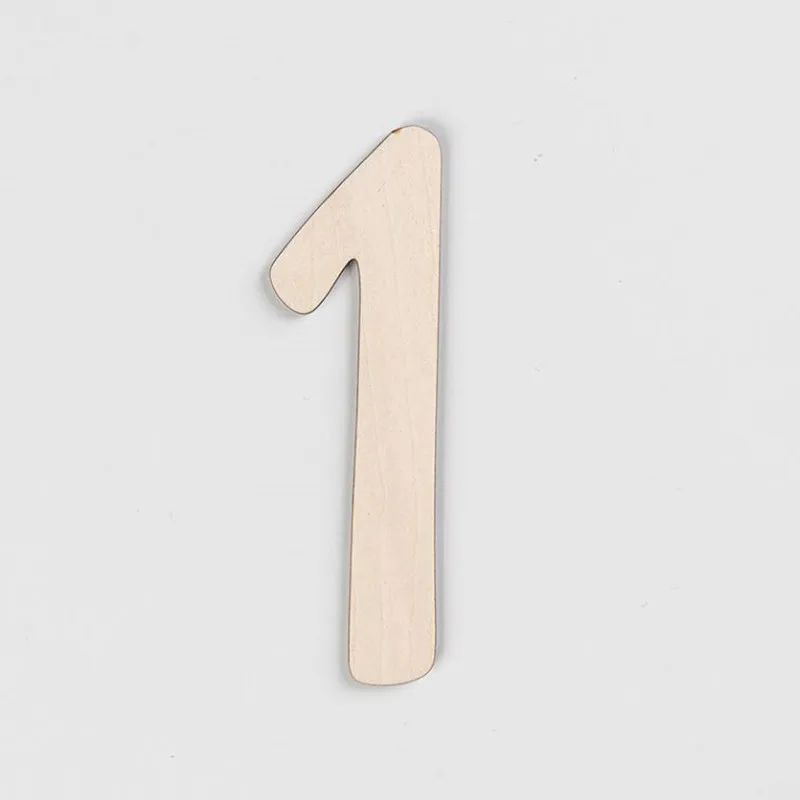 Деревянные поделки с цифрами 0-9 баннер на день рождения Фотофон Настенный декор