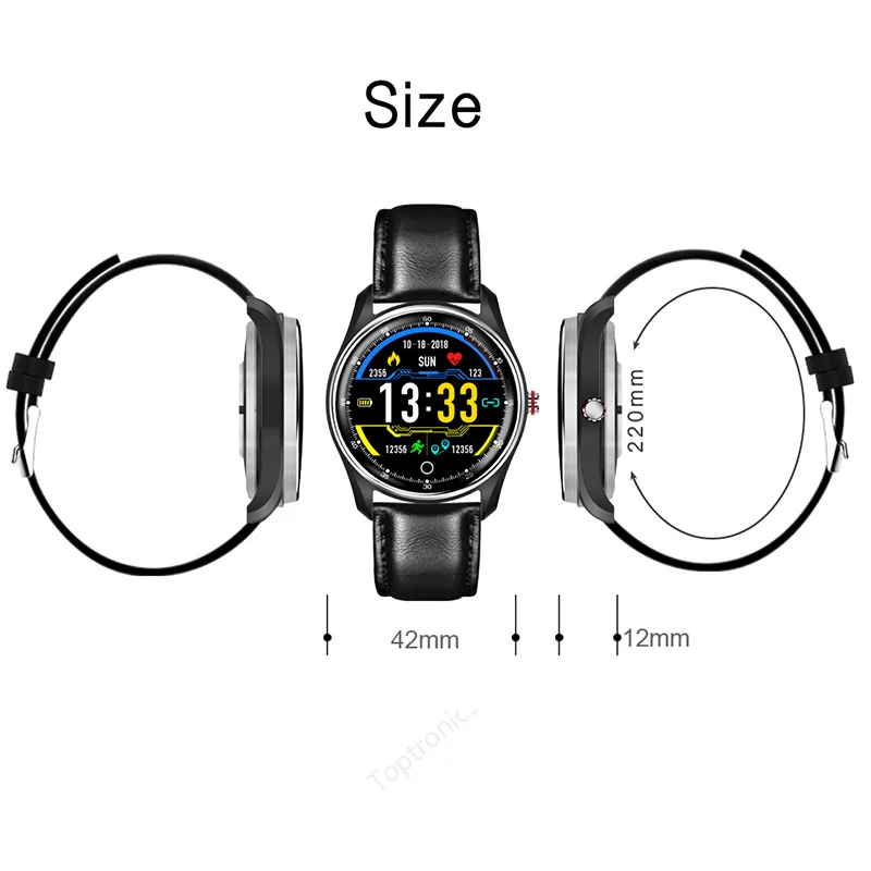 Высокое качество ЭКГ Смарт часы кровяное давление PPG пульсометр Монитор