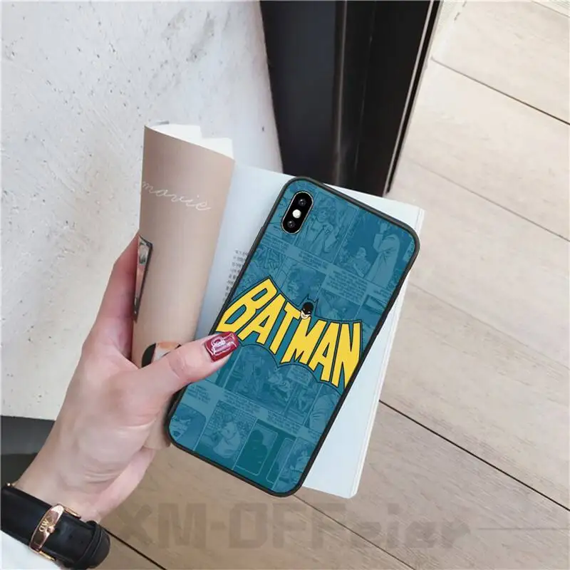LJHYDFCNB The Bat Man Bling Cute Phone Case For iphone6 6s plus 7 8 X XR XS MAX 11 Pro Max Cover | Мобильные телефоны и