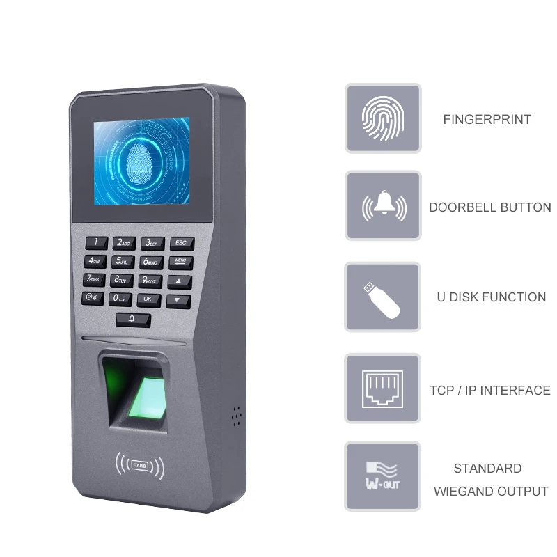 

Eseye TCPIP/USB Fingerprint Time Attendance Fingerprint Access Control System Recorder Employee With Keypad For Home Office