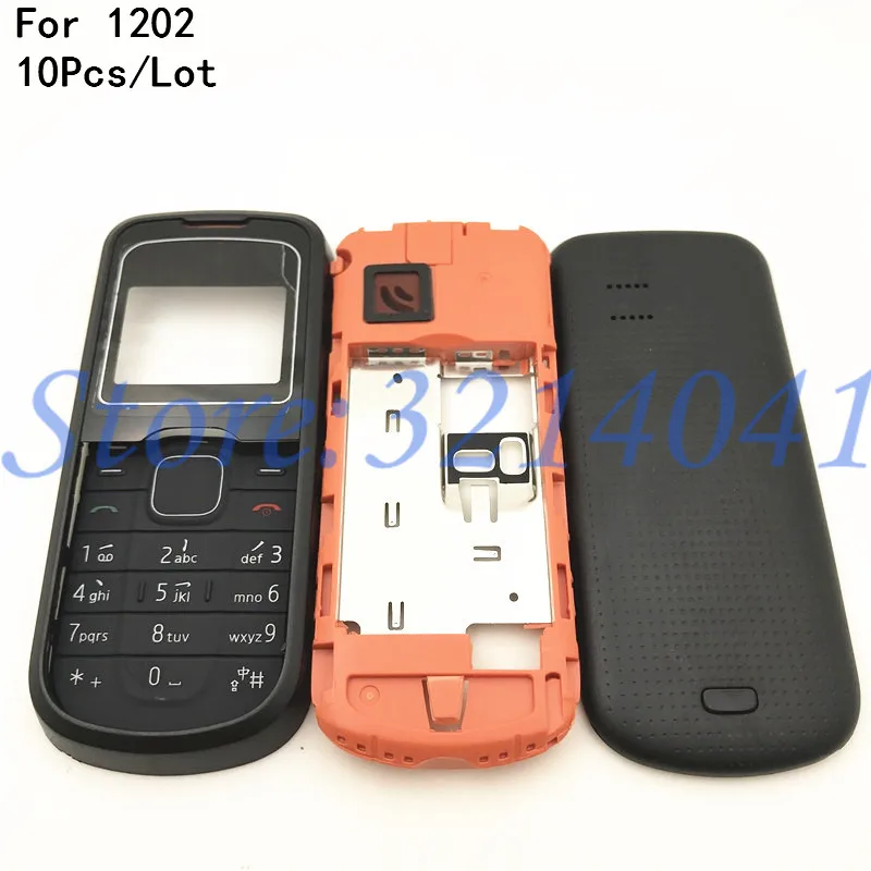 10 шт./лот для Nokia 1202 Новинка чехол с полным покрытием корпуса передняя рамка со