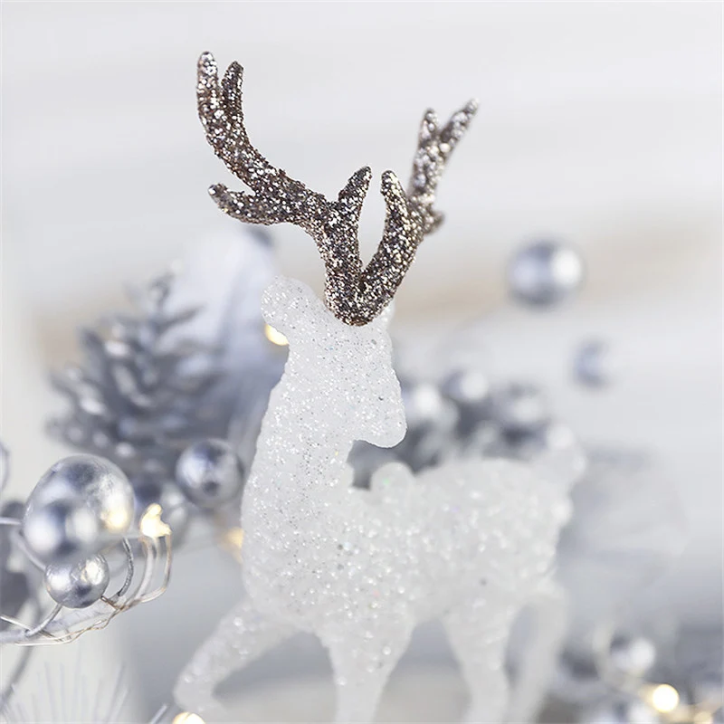 Сверкающие аксессуары для домашней рождественской вечеринки украшение десерта