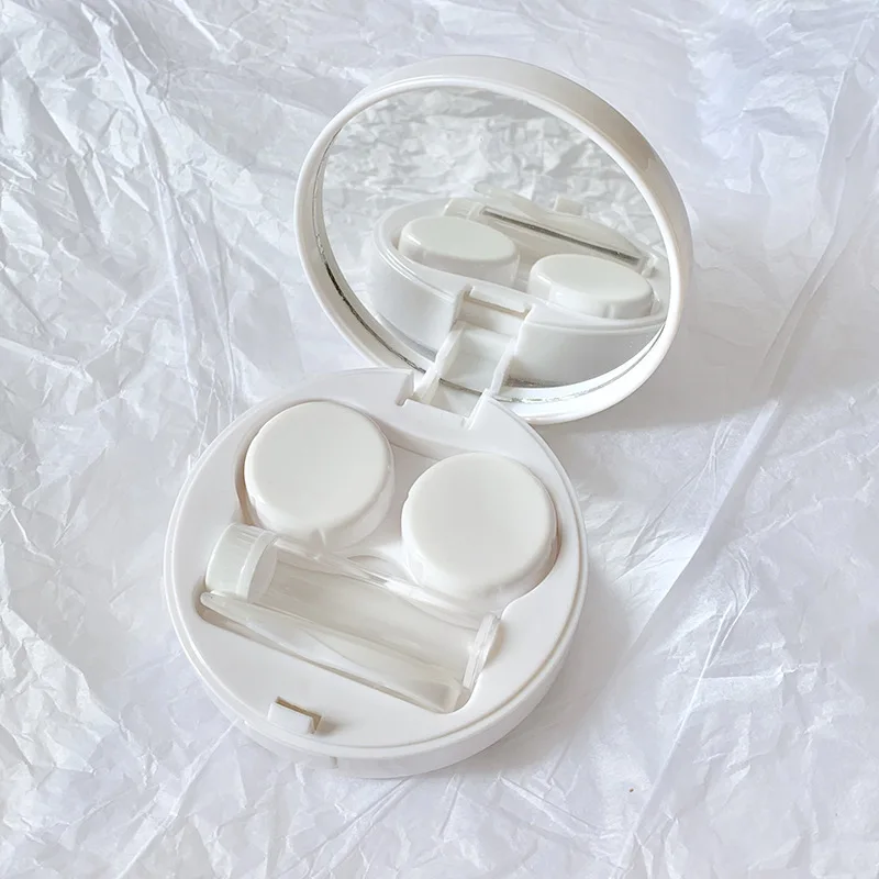 Мультфильм животных очки-невидимки чехол Мини Контактные линзы переносной для